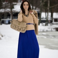 Длинная юбка зимой - стильно и красиво