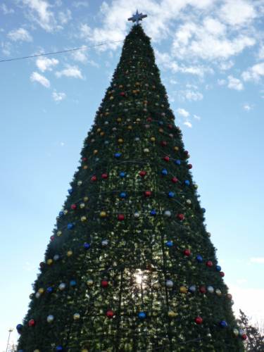 новогодняя елка в нейлоновой сорочке)))- Ретро фото Севастополя