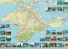 Карта достопримечательностей Крыма