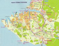 Карта достопримечательностей Севастополя
