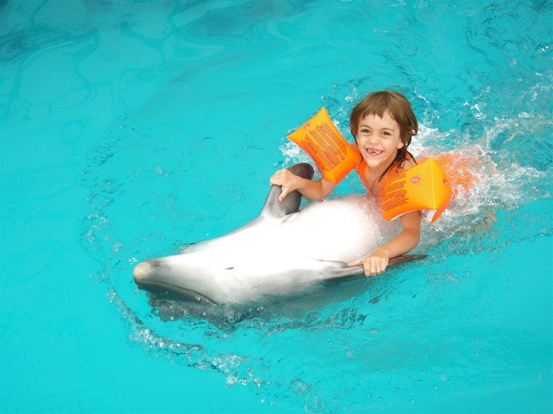 Девочка с дельфином